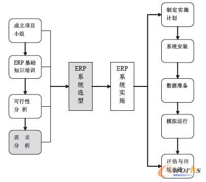 圖1 ERP系統引入流程