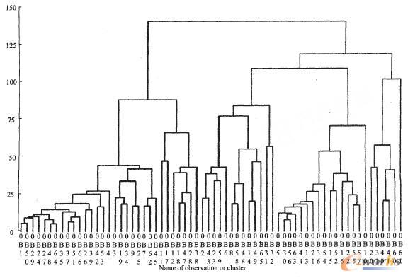 圖2企業信息化成熟度聚類圖