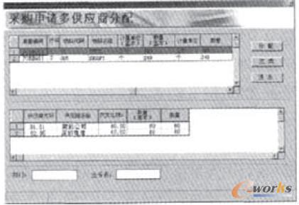 圖1 供貨分配界面