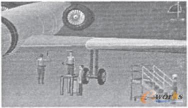 某型飛機的虛擬維修場景