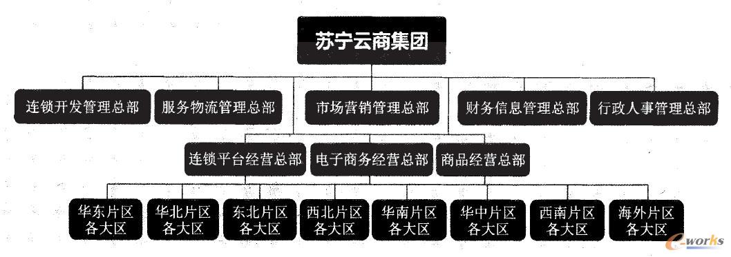 蘇寧云商集團整體組織框架