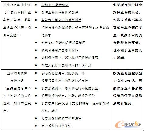 企業(yè)項目組織設(shè)置和職責