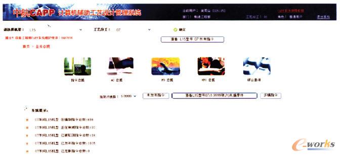 中航CAPP系統主界面