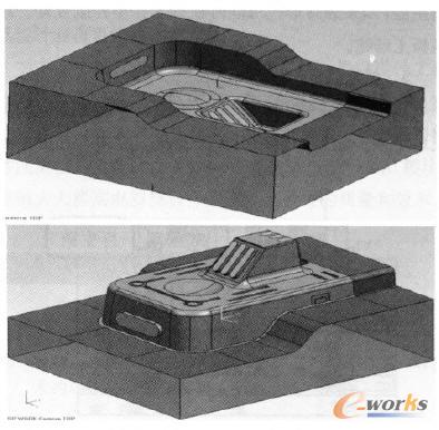 創(chuàng)建出型腔和型芯
