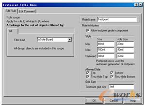 Testpoint Style Rules對話框