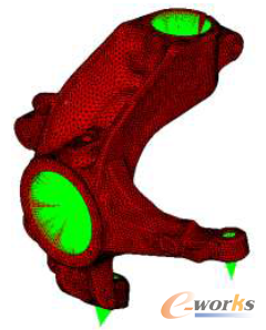 圖2 轉向節模型