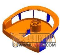 劃分前模及后模兩個(gè)區(qū)域