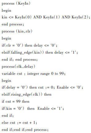 主要VHDL代碼描述