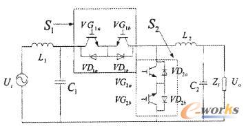 單管反串聯交流斬波式調壓電路