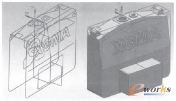 利用現有圖紙快速建立新水箱三維模型