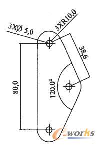 修改后的摳板零件圖