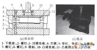 彎曲壓筋復(fù)合模