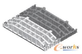 鋼閘門智能設計系統生成的門葉模型