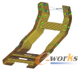 圖3 空濾支架有限元模型