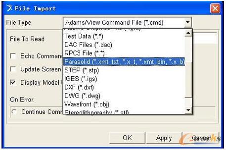 Parasolid֧���ļ�����ĸ�ʽ