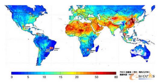 �D10 ȫ��PM 2.5�ֲ��D