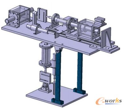 圖3.2試驗臺剛柔混合虛擬樣機